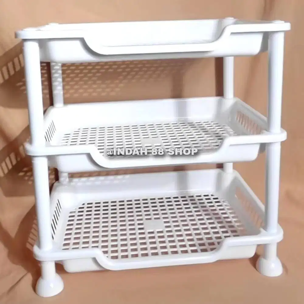 Rak Bumbu / Rak Dapur / Rak Susun Plastik 3 Susun