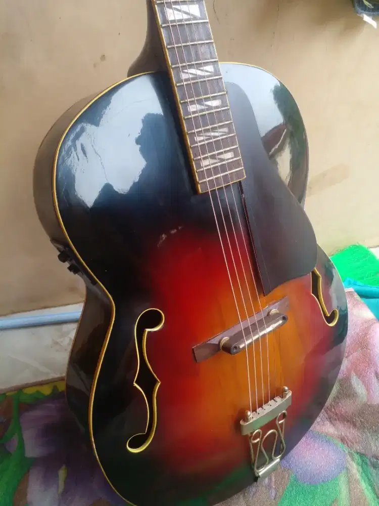 Gitar All solit akustik  ARCHTOP jazz hollow body vintage