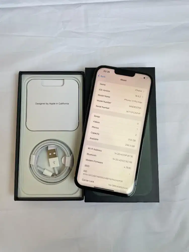 IPHONE 13 PROMAX 256 INTER ALL OPERATOR