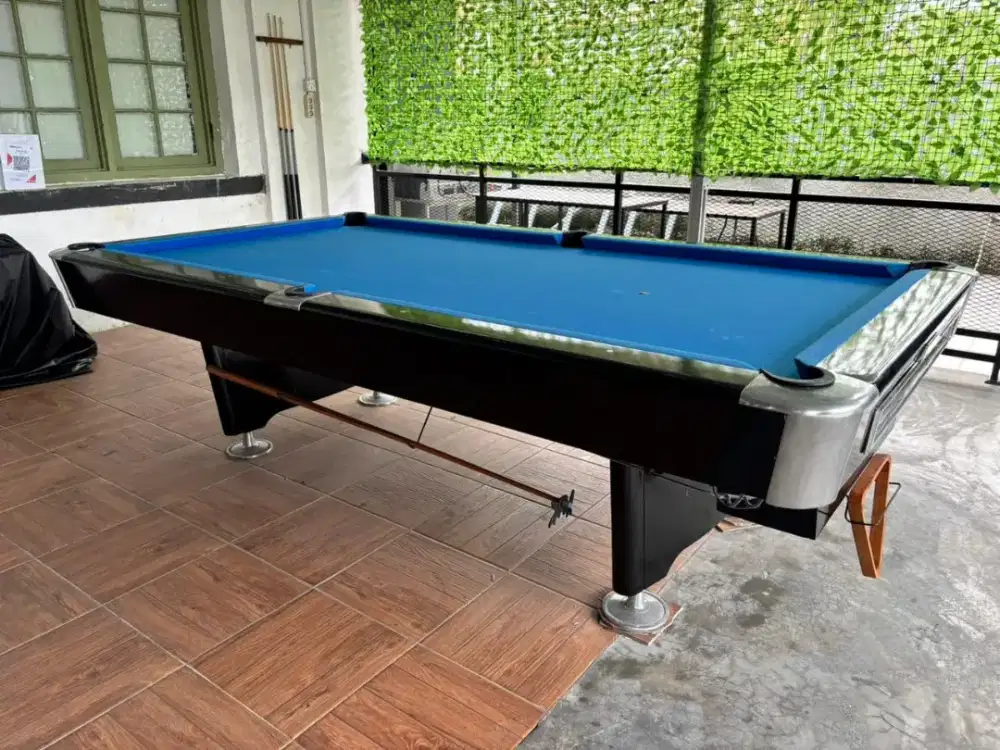 Meja biliar klinting 9ft bekas + aksesoris