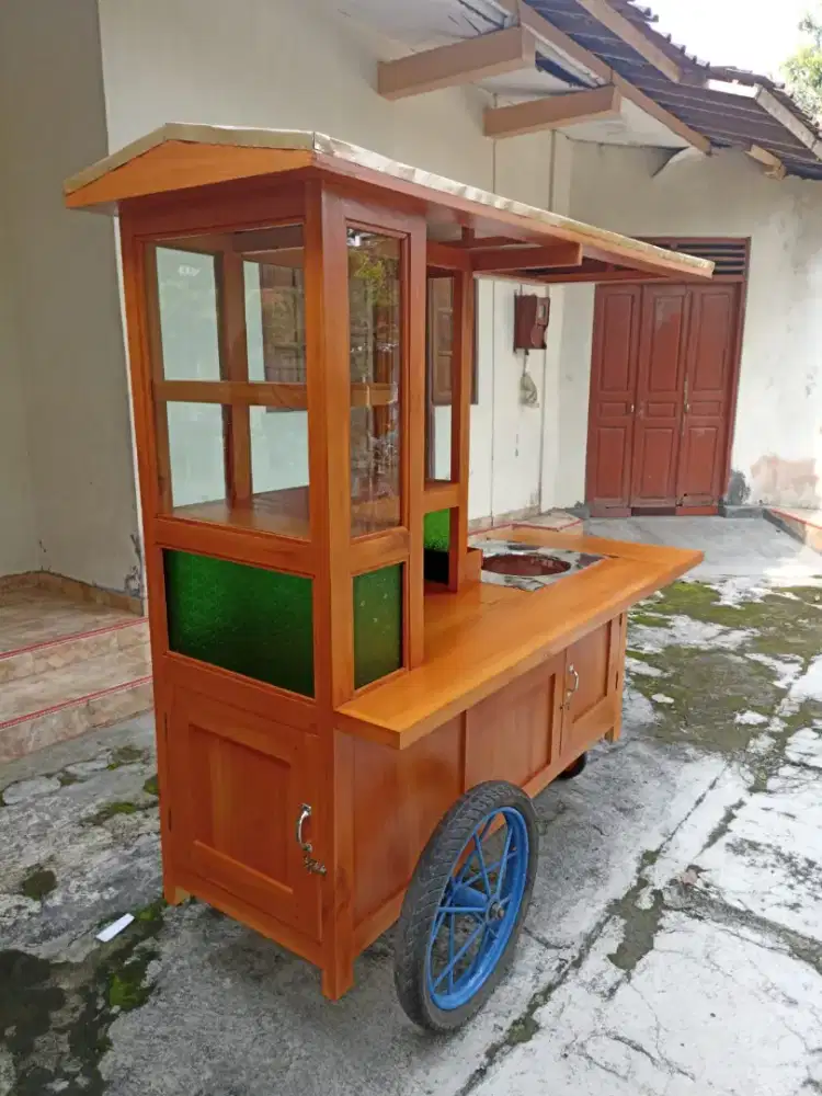 Gerobak Angkringan Bakso Mie Ayam PeceL Bubur Sate Martabak Ronde dlL