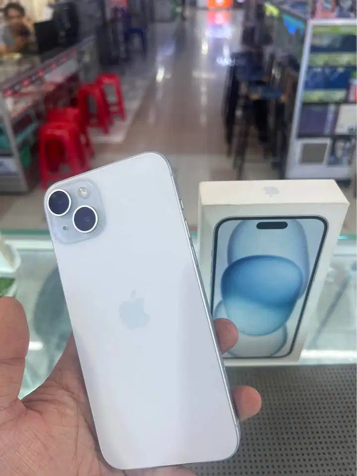 Iphone 15 PLUS 128 IBOX (Blue) Mulus Fullset Jossjiss