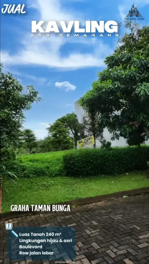 KAVLING BOULEVARD DI GRAHA TAMAN BUNGA BSB SEMARANG