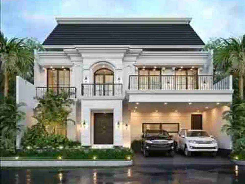 Rumah mewah konsep Clasik 1,3 M exit tol Setu cipayung jakarta timur