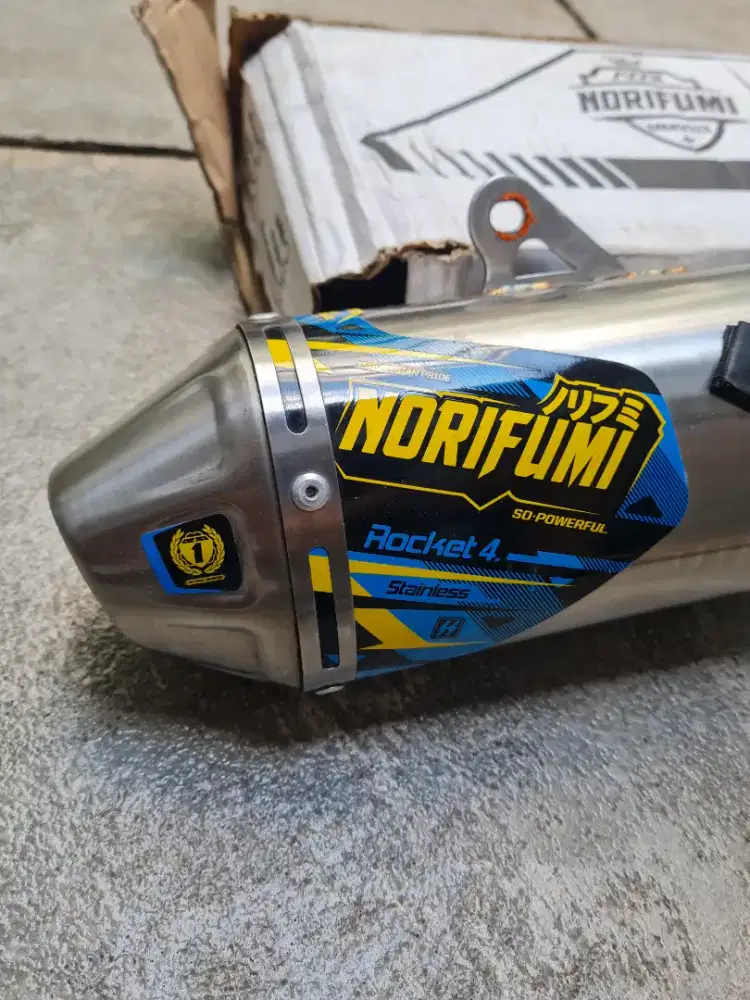 KNALPOT NORIFUMI ROCKET 4 SS (ORIGINAL), MULUS!!