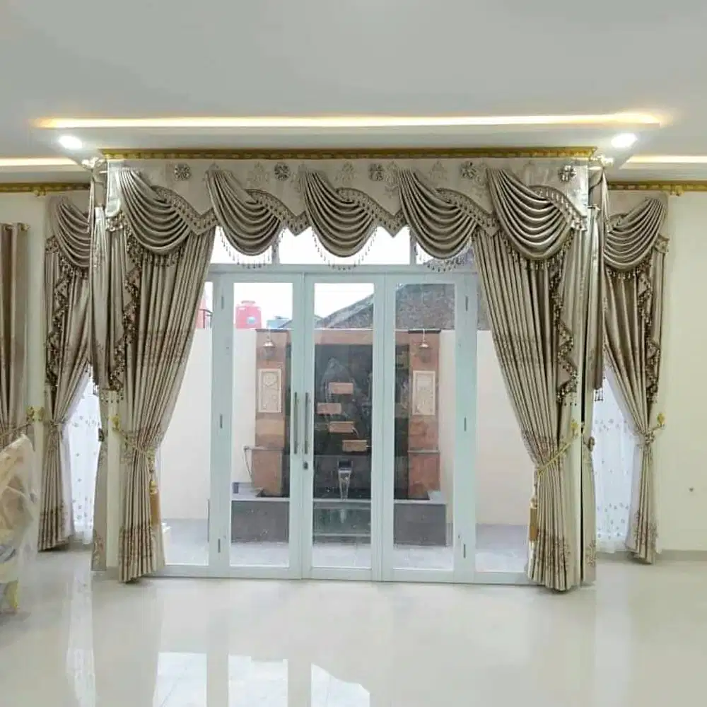 Terbaru Tirai Custom Gorden Jendela Gordyn Mewah Hordeng Murah