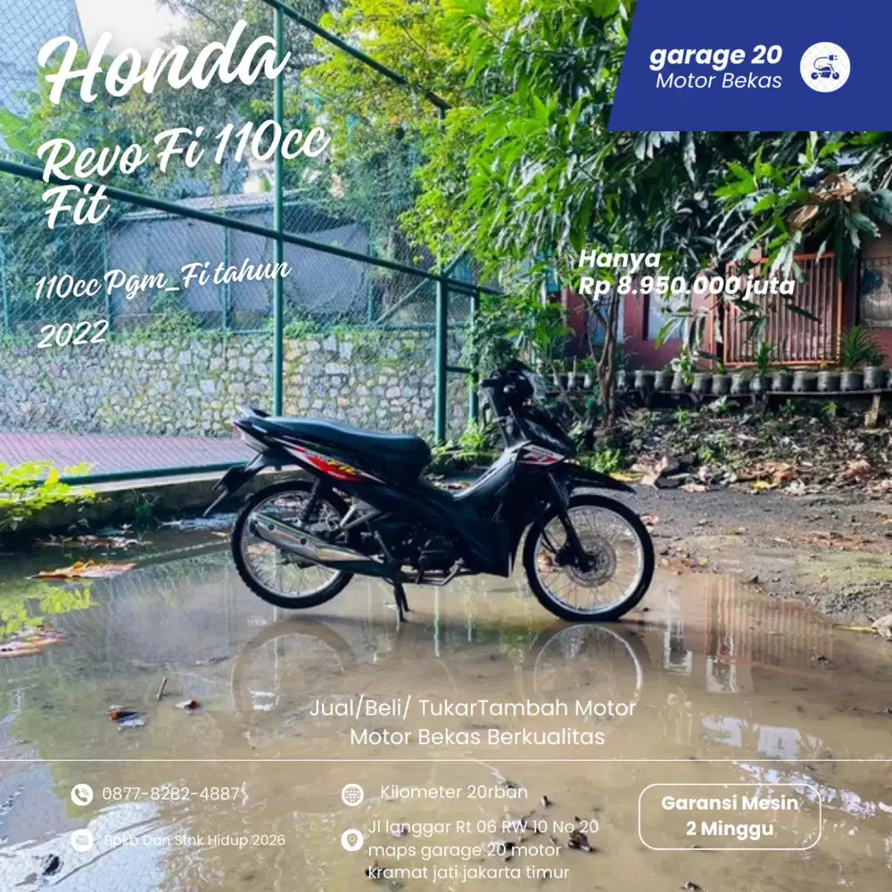 Honda Revo Fit 110cc Pgm_Fi Tahun 2022 Pajak Hidup