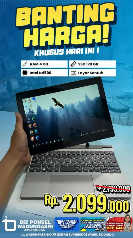 Lenovo 2IN1. Bisa bongkar pasang