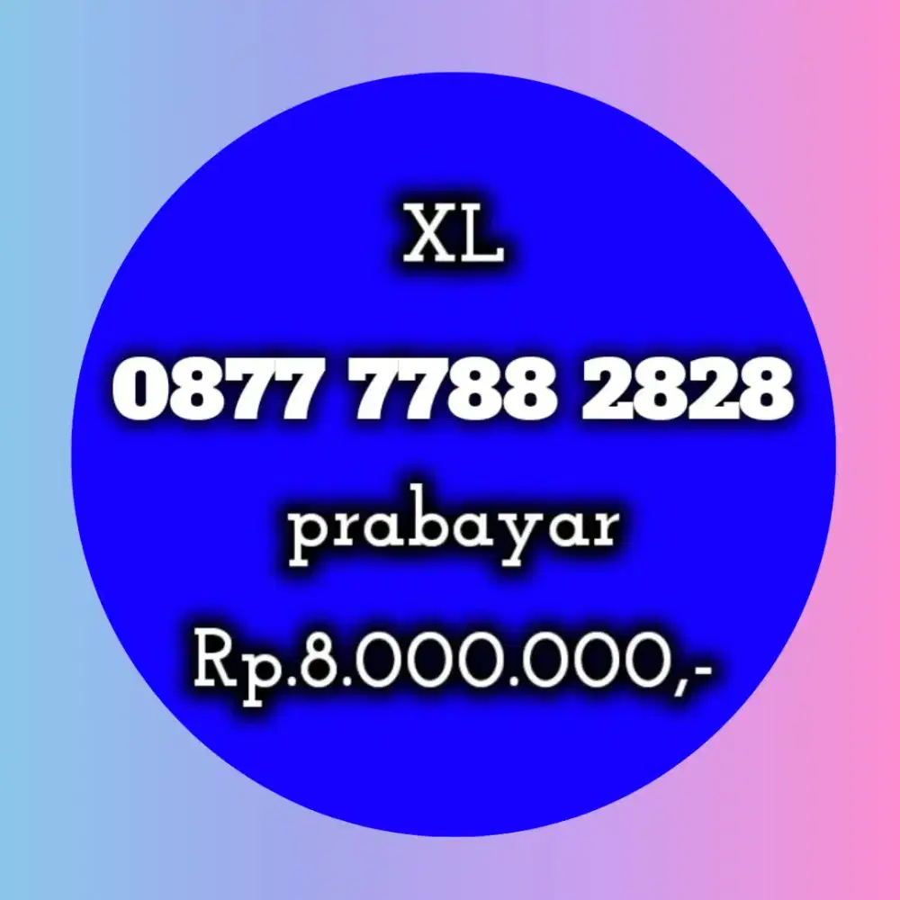 NOMOR CANTIK XL 2828