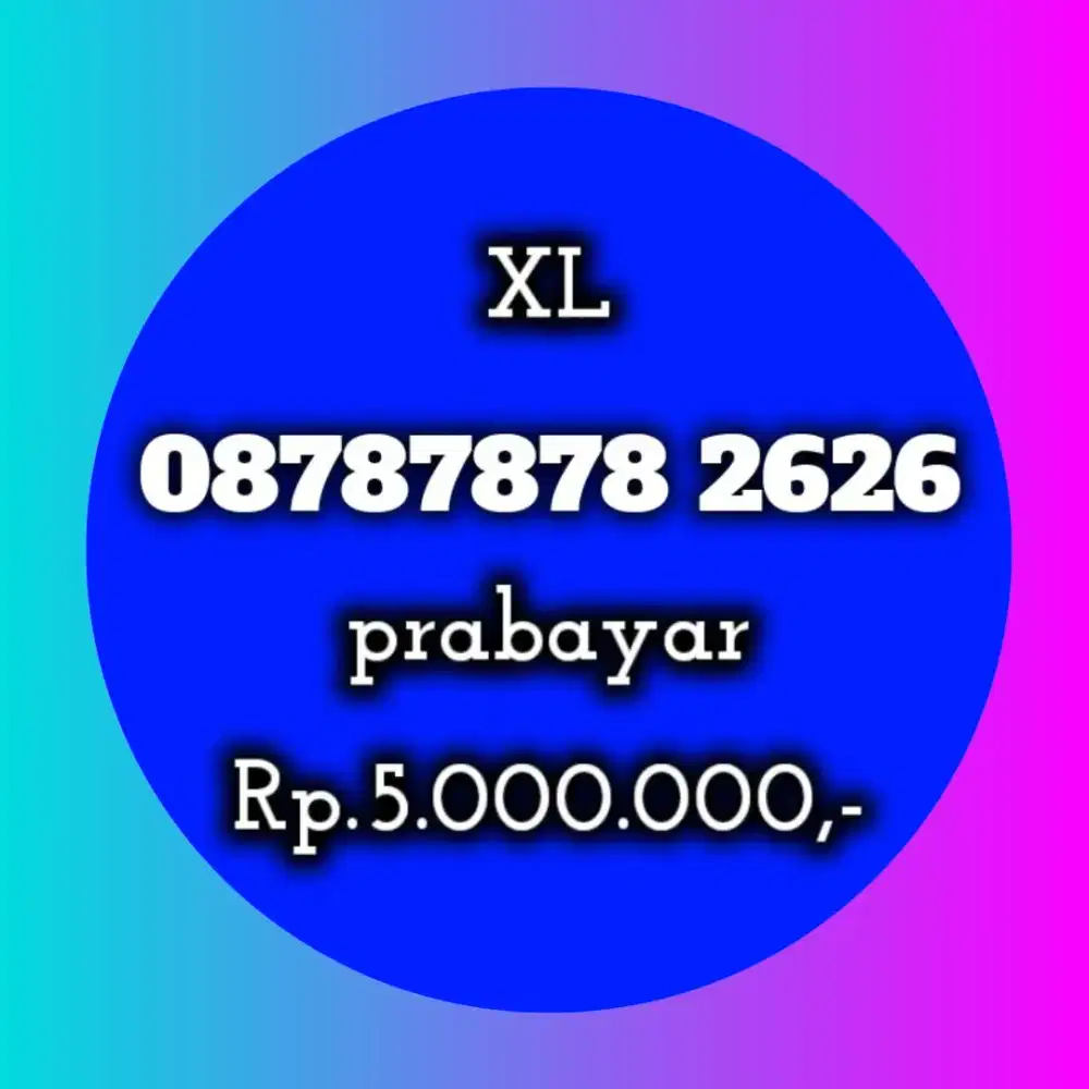 NOMOR CANTIK XL 2626