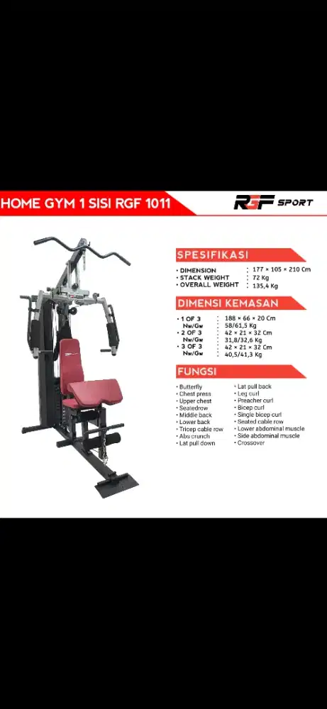 Home gym RGF 1011