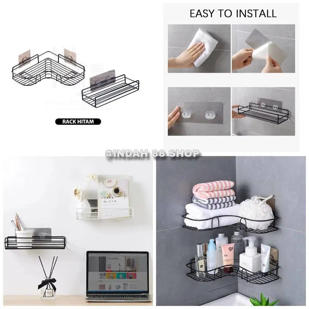 Rak Sabun Besi / Rak Kamar Mandi Tempel