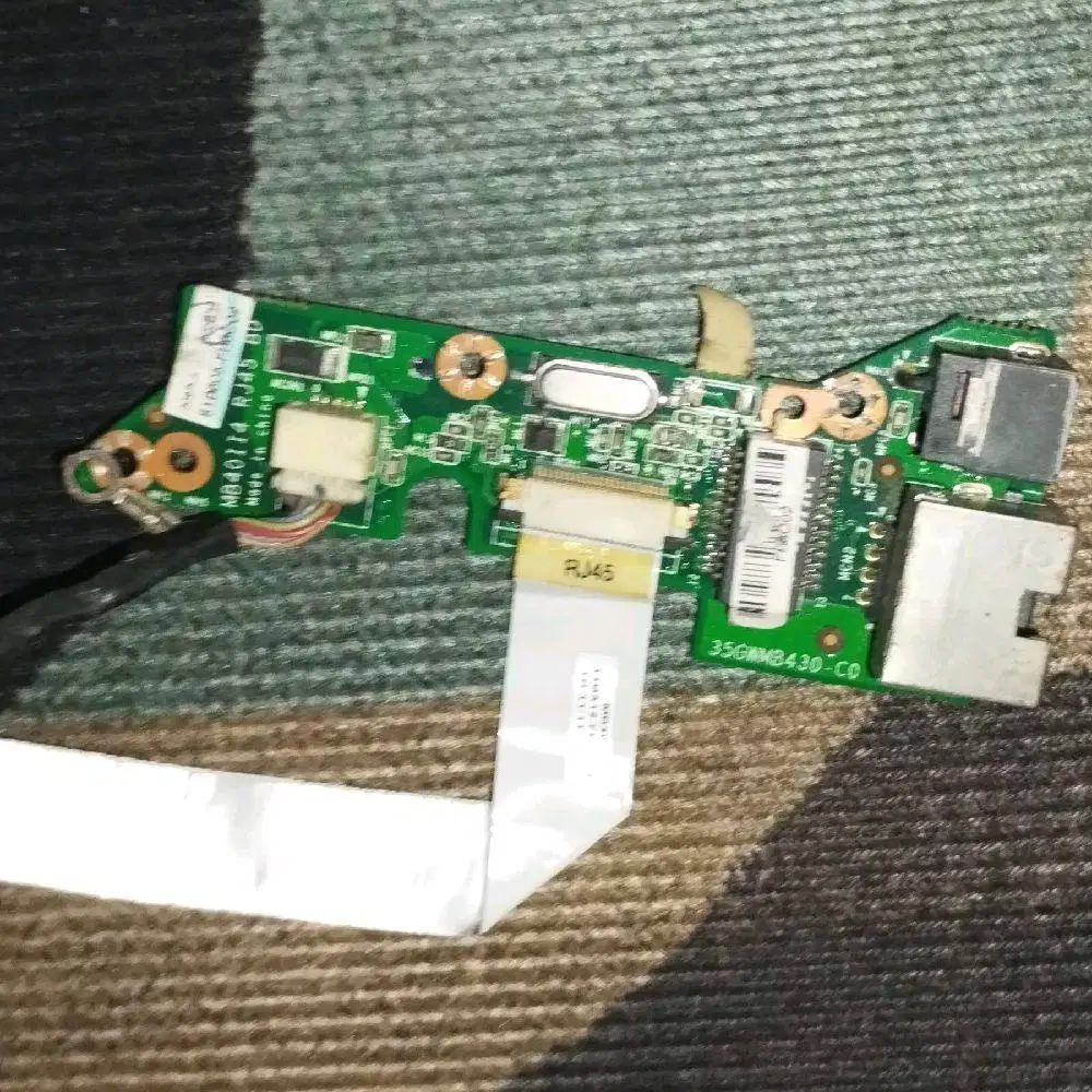 Macam-macam komponen Notebook Axioo Neon HNM Board Power adaptor/LAN