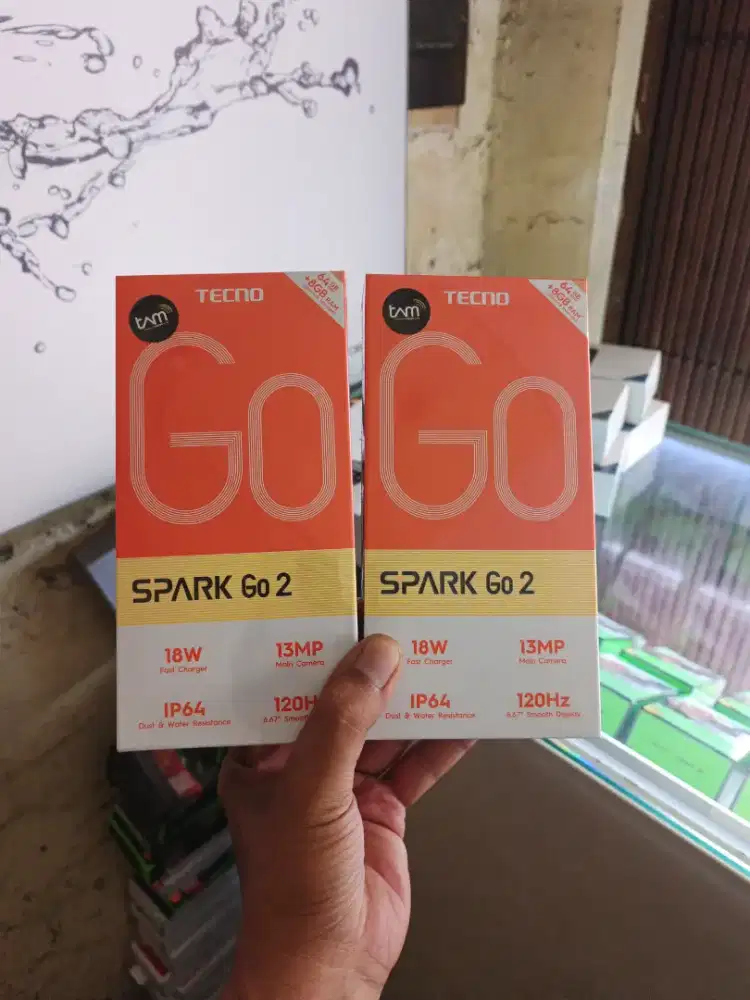 [ fast respon WA ] Tecno Spark GO2 4+4/64 Garansi resmi 1thn