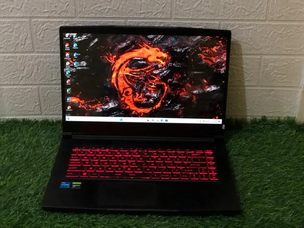 MSi GF63 Intel CORE i5-11400H GTX 1650 RAM 16-512 GB LIKENEW SIAP PAKE