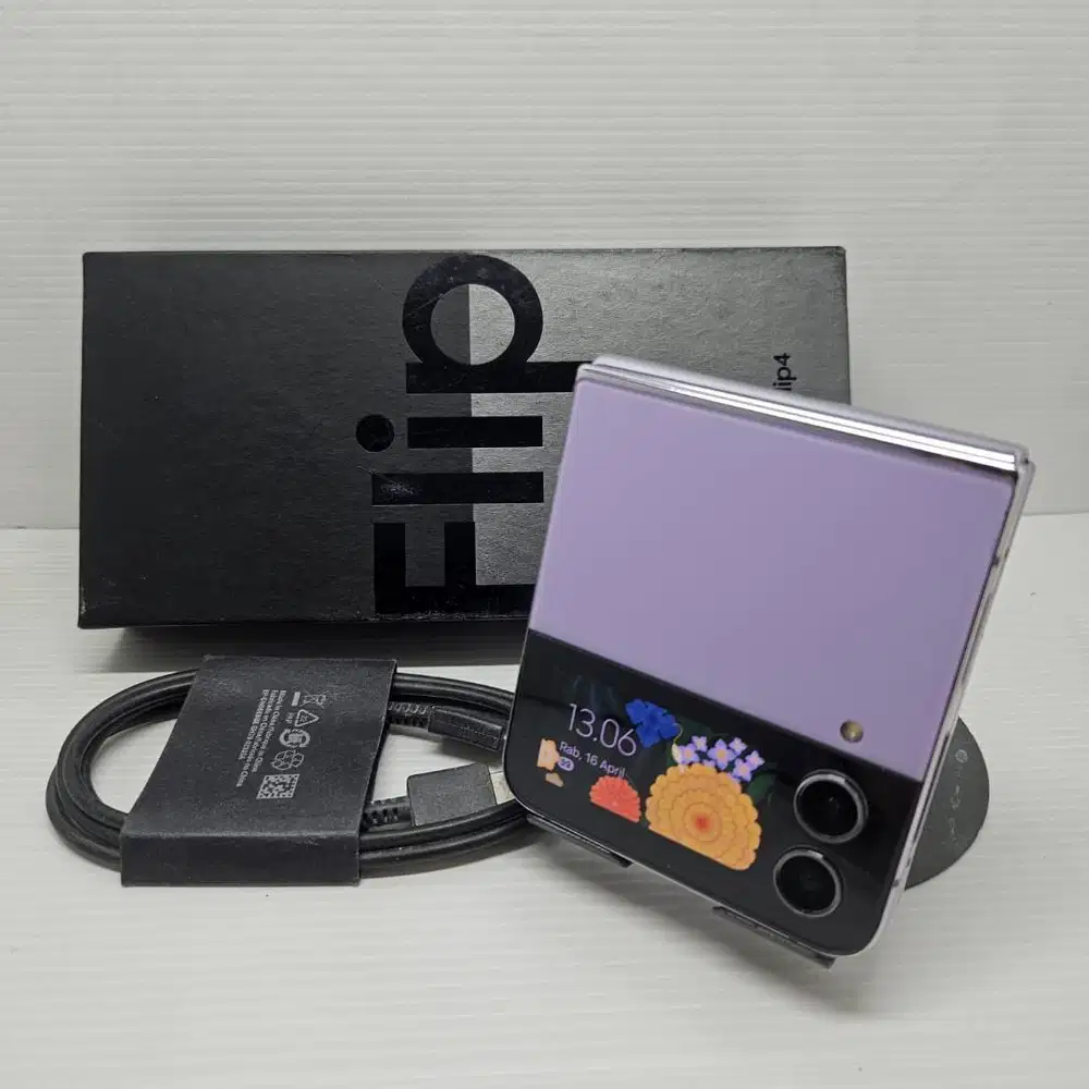 HOT SALE! SAMSUNG GALAXY Z FLIP 4 5G 8/256 BORA PURPLE FULLSET EX SEIN