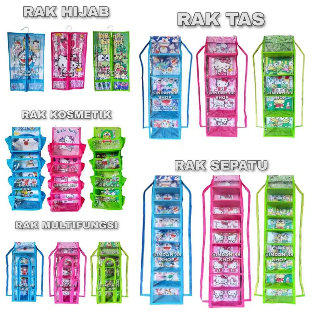 Rak Gantung Alas Triplek Dengan Resleting Serbaguna