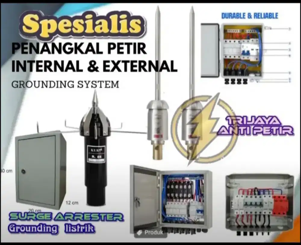 Teknisi ahli jasa pasang penangkal petir dan grounding mesin