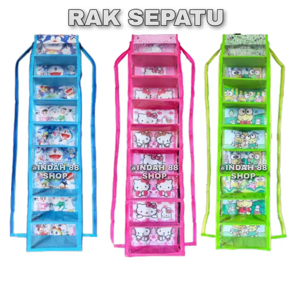 Rak Sepatu Gantung Alas Triplek