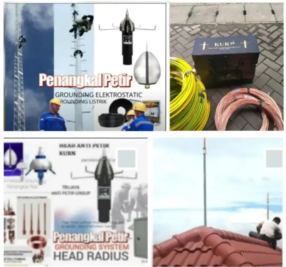 Tukang ahli jasa pasang penangkal petir dan grounding mesin