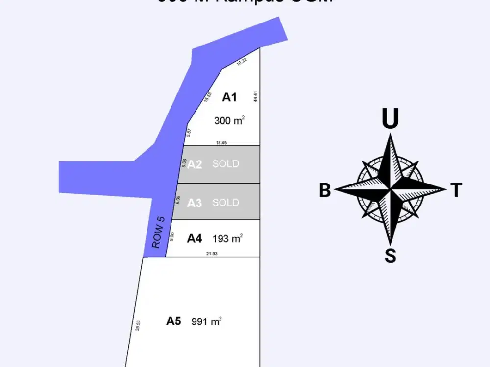Tanah Besar 991 m² Pogung Dalam Ringroad – Prime Area UGM