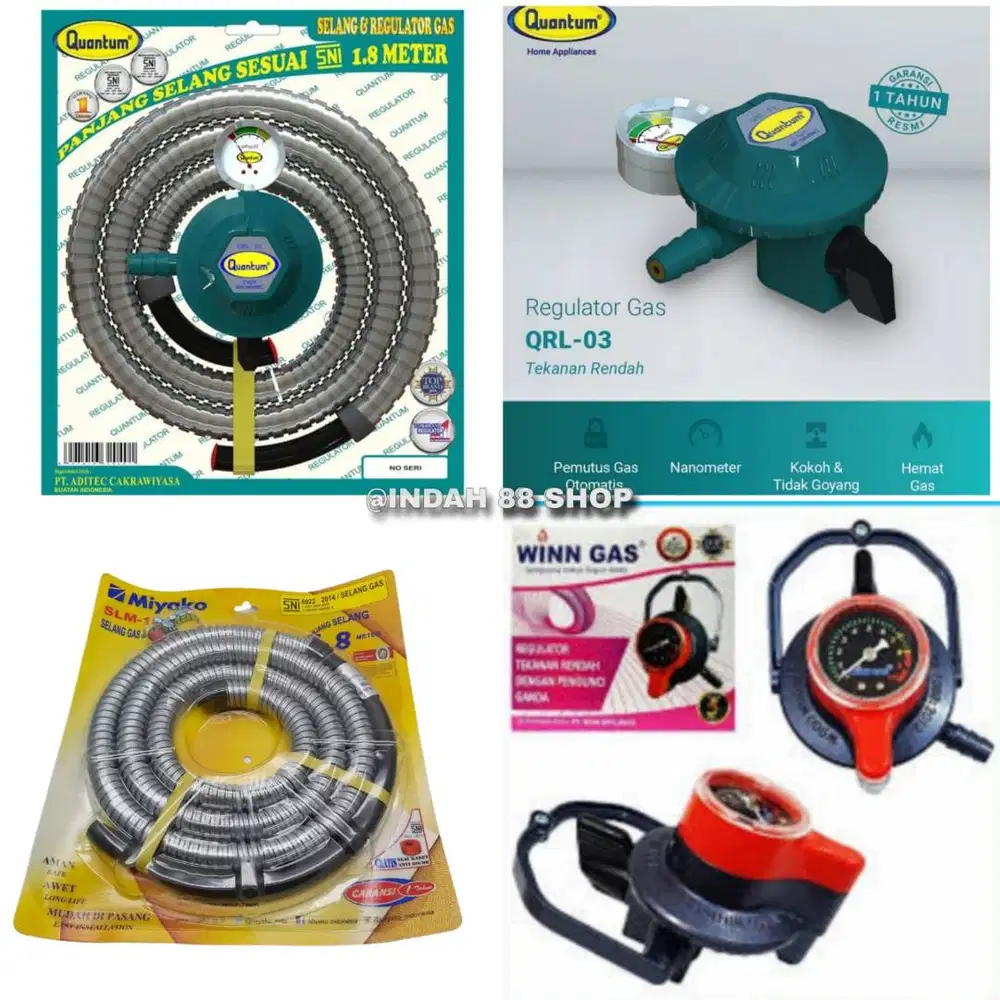 Selang Regulator Gas / Kepala Gas / Regulator Double Lock System