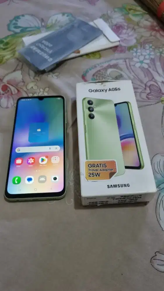 Samsung galaxy a05s 6/128gb lengkap normal mulus nominus