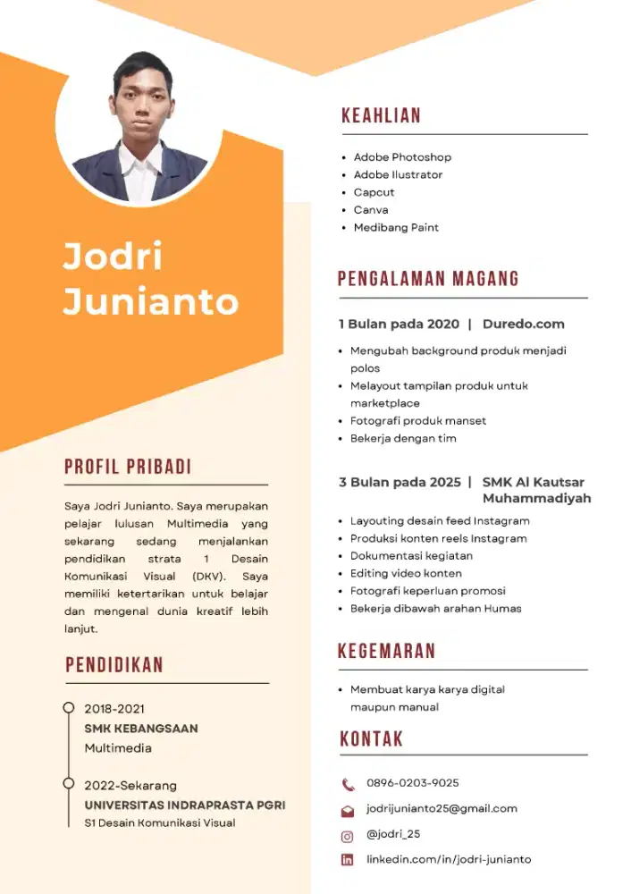 Part time, Internship, Freelance (Graphic Designer)