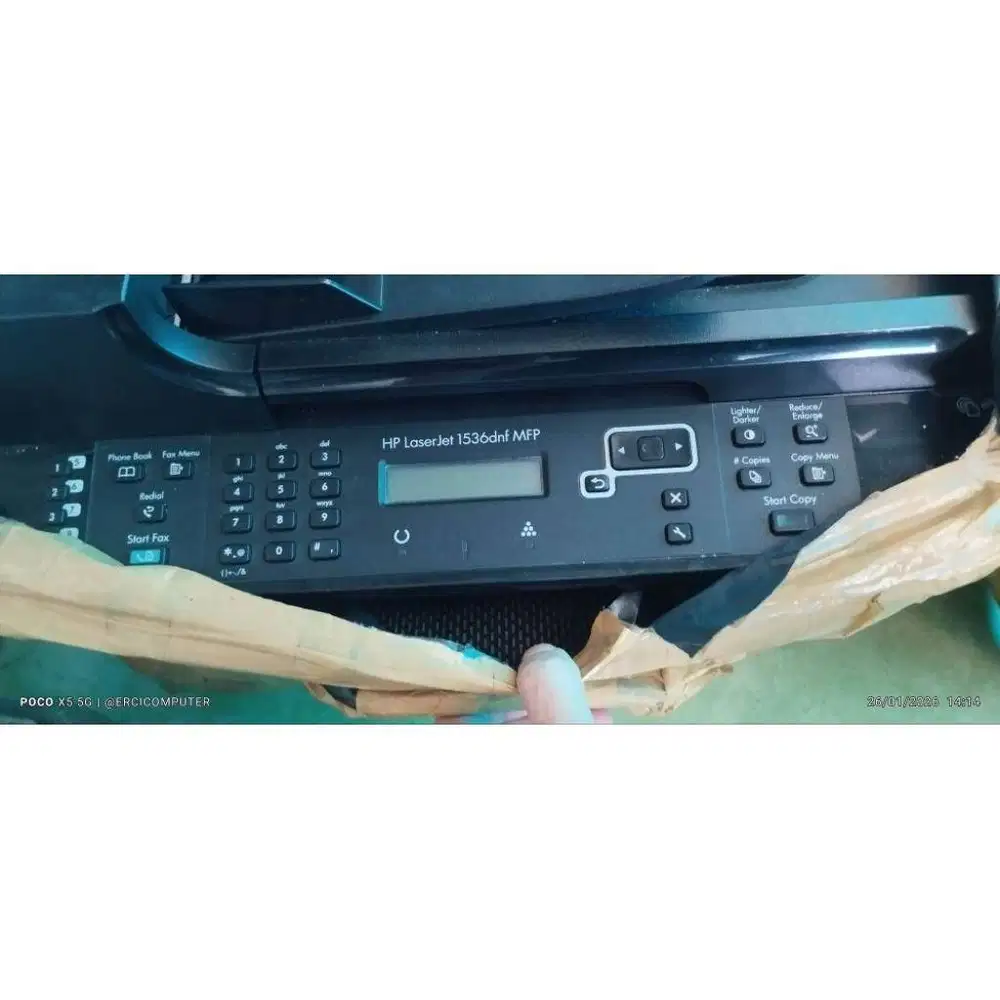 Printer LaserJet HP 1536DNF (Print, scan, fotokopi, Fax & LAN), minus