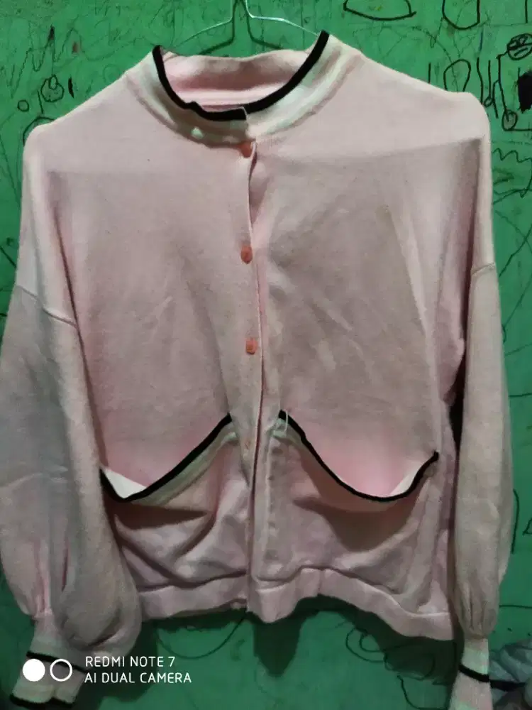 Cardigan crop wanita