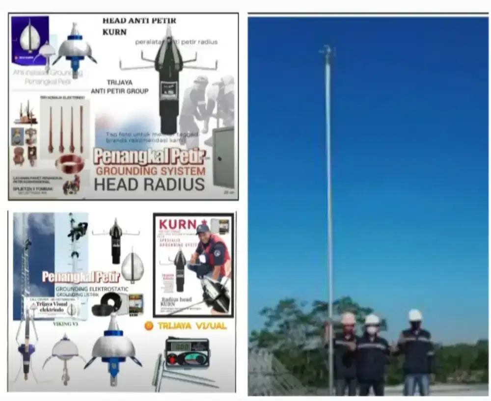 Agen ahli jasa pasang penangkal petir fan grounding mesin