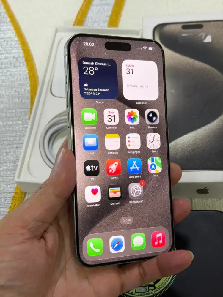 Iphone 15 Pro Max 256GB Bekas iBox Mulus Fullset Pemakaian