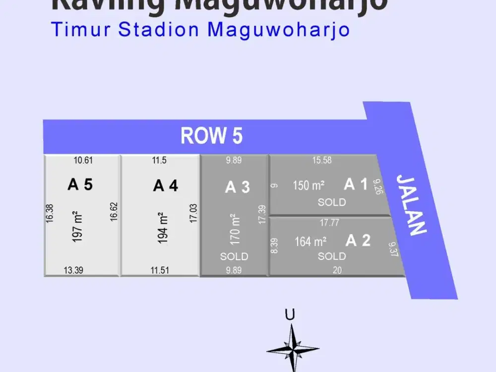 Tanah SHM Pekarangan 194 m² Maguwoharjo – Jalan Utama Truk Papasan