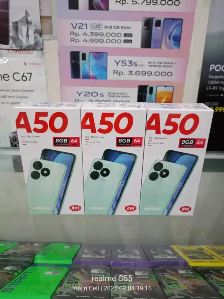 Itel A50 3+5/64 GB Dual Camera Garansi Resmi