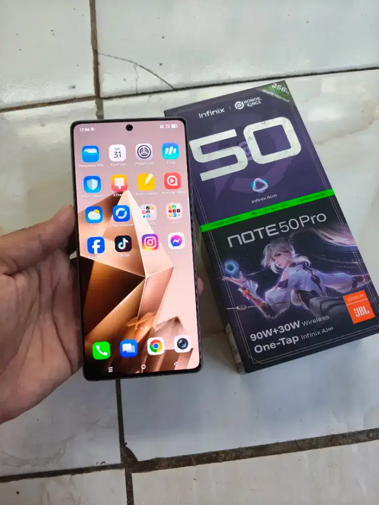 Infinix not 50 pro 8/256 fullset mulus