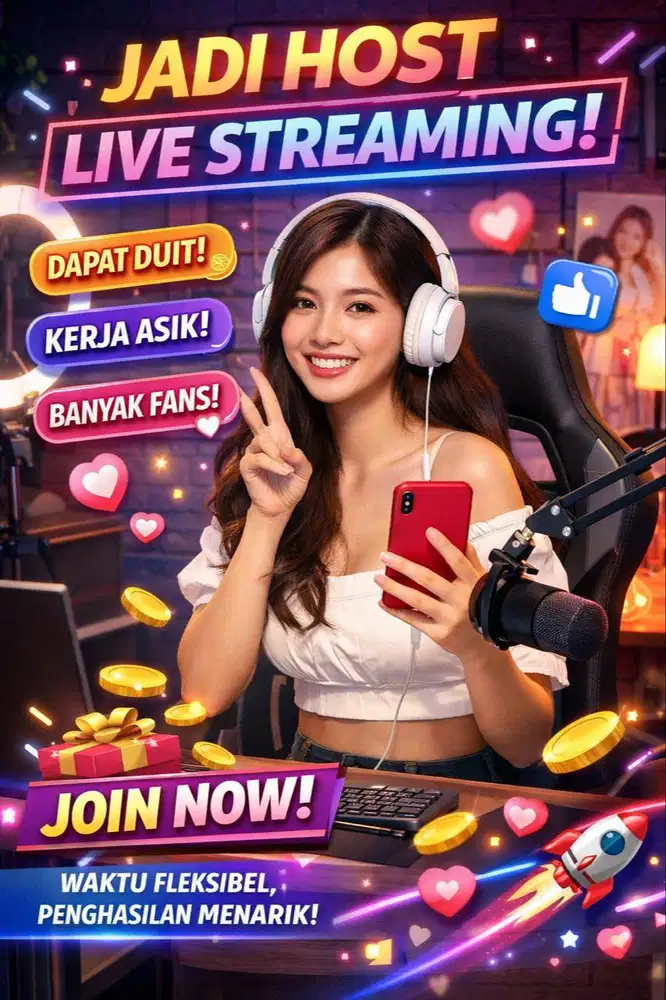 LOWONGAN HOST LIVE DAN CONTENT CREATOR TOKO SPAREPART MOTOR