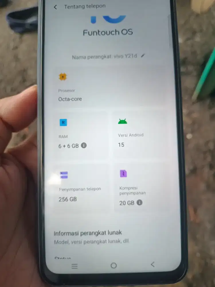 di jual hp vivo Y21d