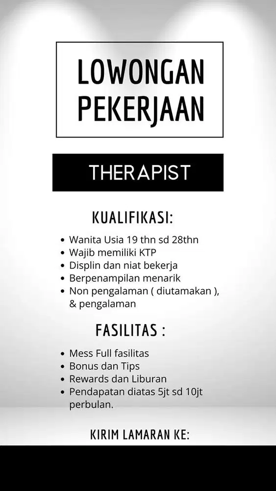 LOWONGAN KERJA KHUSUS CEWE