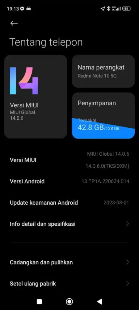 XIAOMI REDMI NOTE 10 5G 8/128