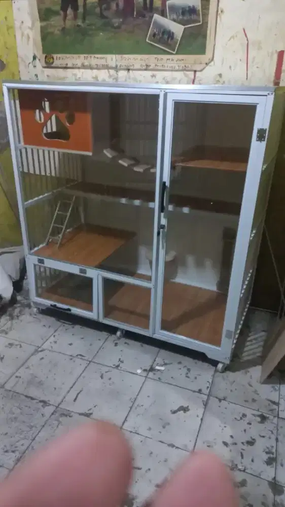Kandang kucing aluminium