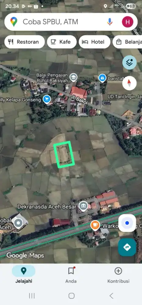 Dijual Tanah Sawah Gani