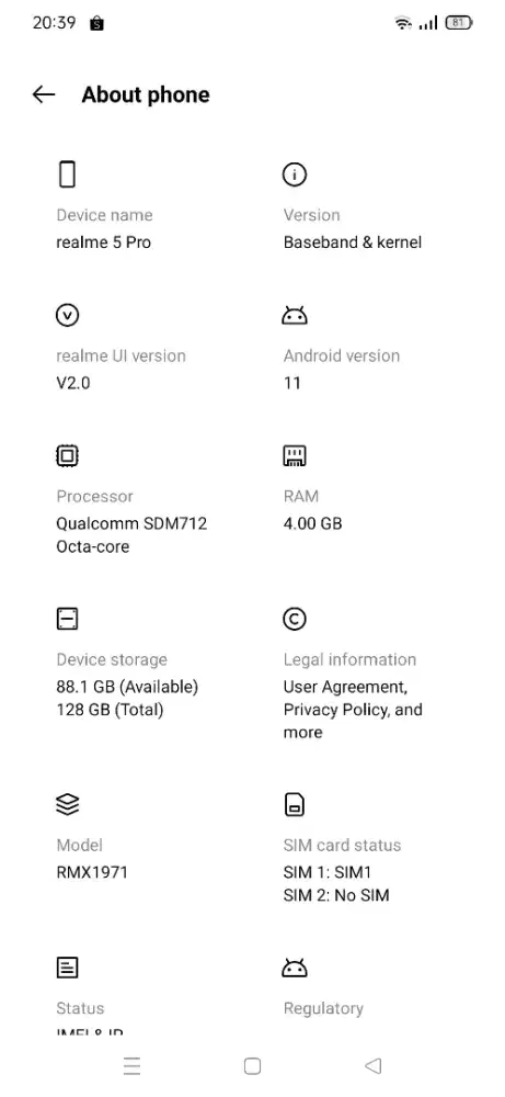 Realme 5 Pro Kondisi Sesuai Foto