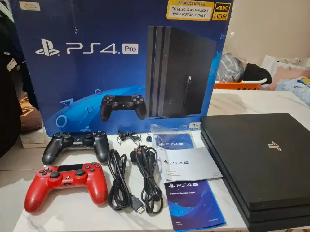 PS4 PRO 1TB ORIGINAL 4K FULLSET GAME PS 4