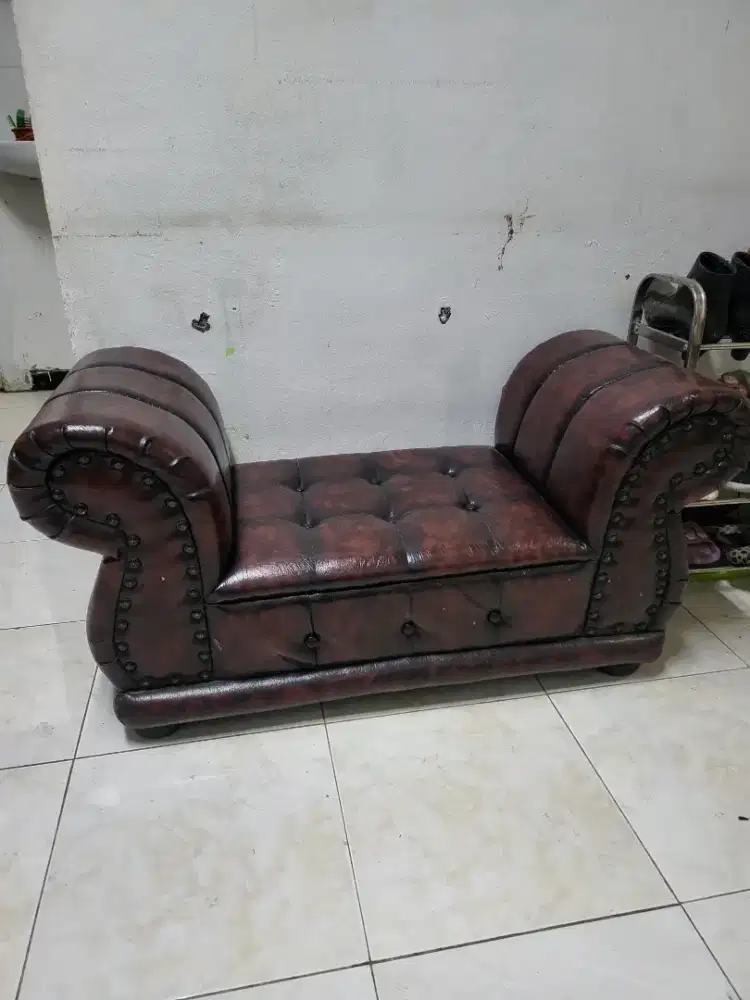 Sofa Santai Jual Murah kulit Oscar asli lembut