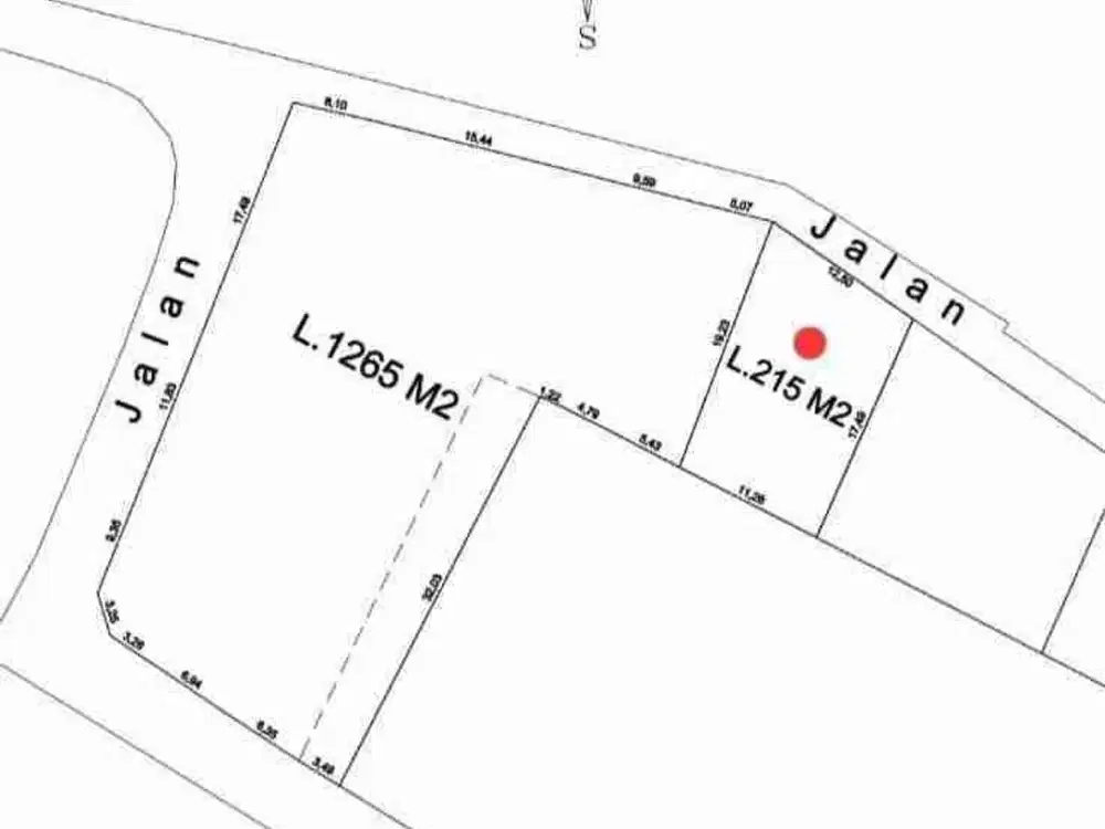 di jual tanah lokasi ungasan jalan taman paradise