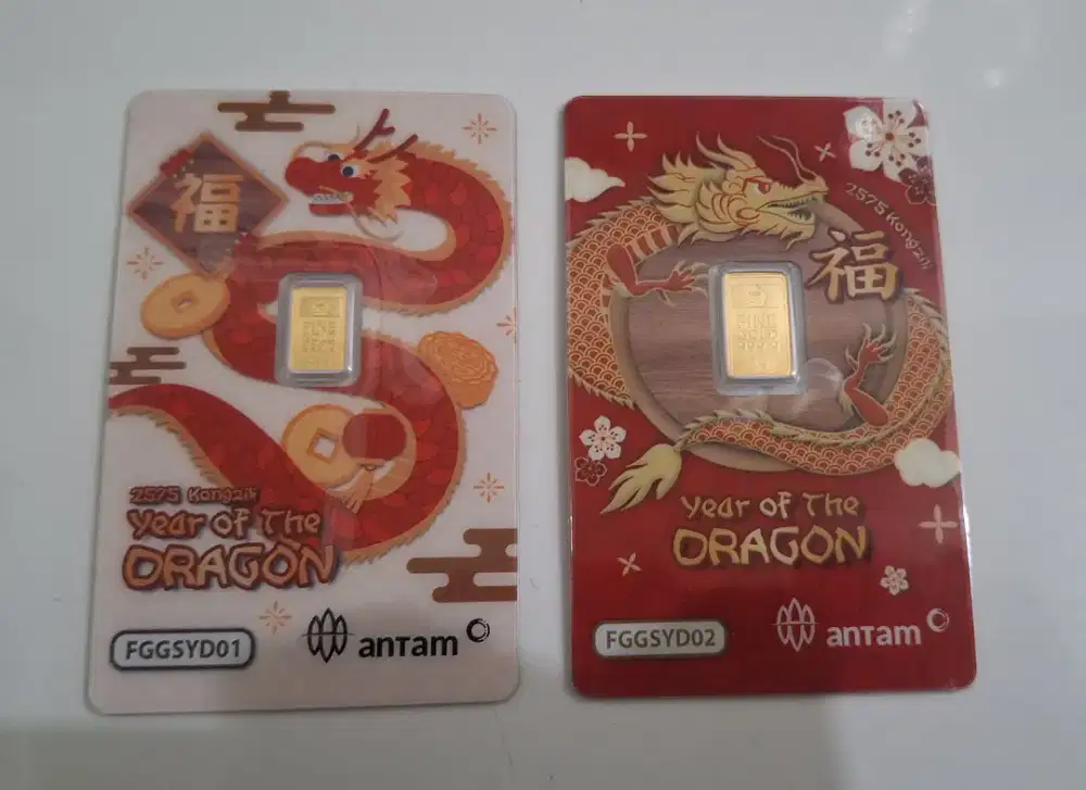 Jual 1.5 gram Emas Antam Edisi Shio Naga