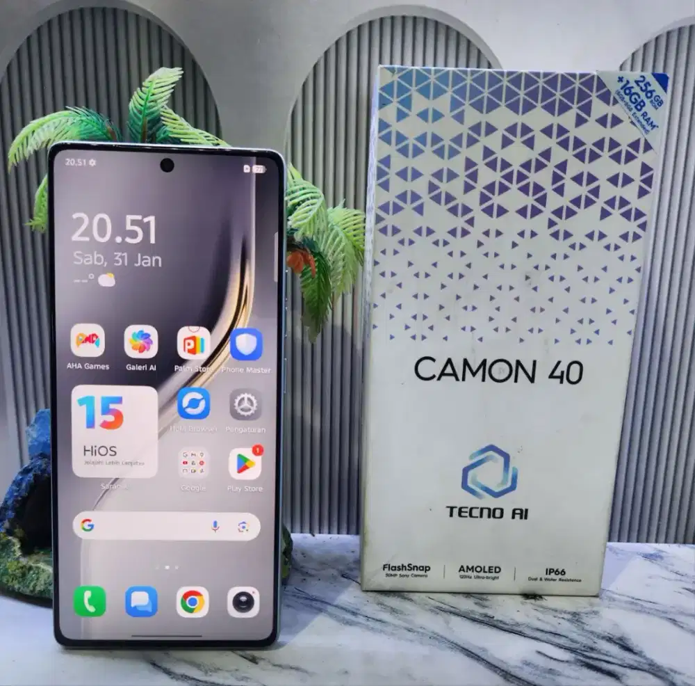 TECNO CAMON 40 || 8/256 || SECOND / BEKAS