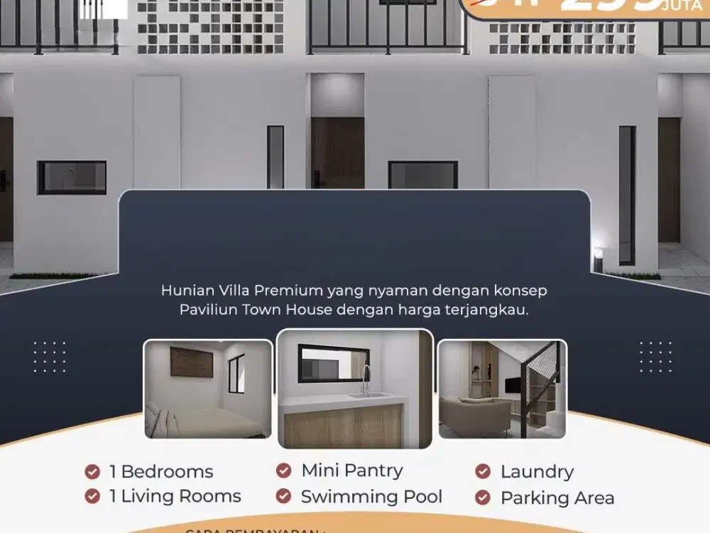 Villa 2 Lantai Eksklusif Konsep Modern, Cocok Hunian Nyaman & Investasi Menguntungkan