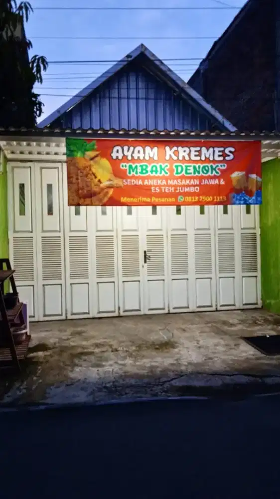 DIJUAL RUMAH/GUDANG/WARUNG KLODRAN COLOMADU