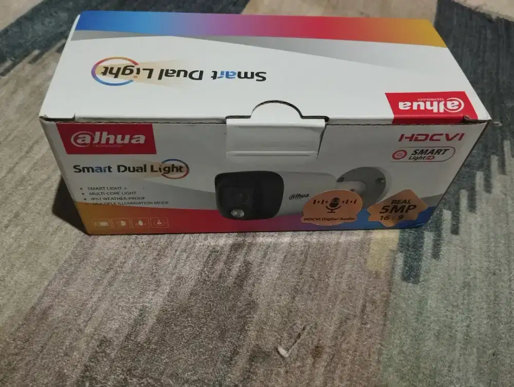 Kamera CCTV AHD Dahua 5 MP outdoor smartlight ip67 weather proof audio